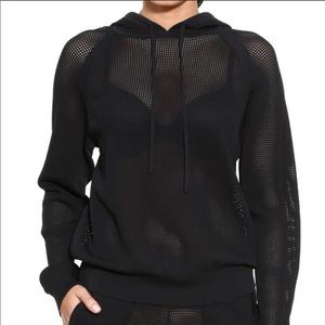 Adam Selman sport mesh unisex hoodie